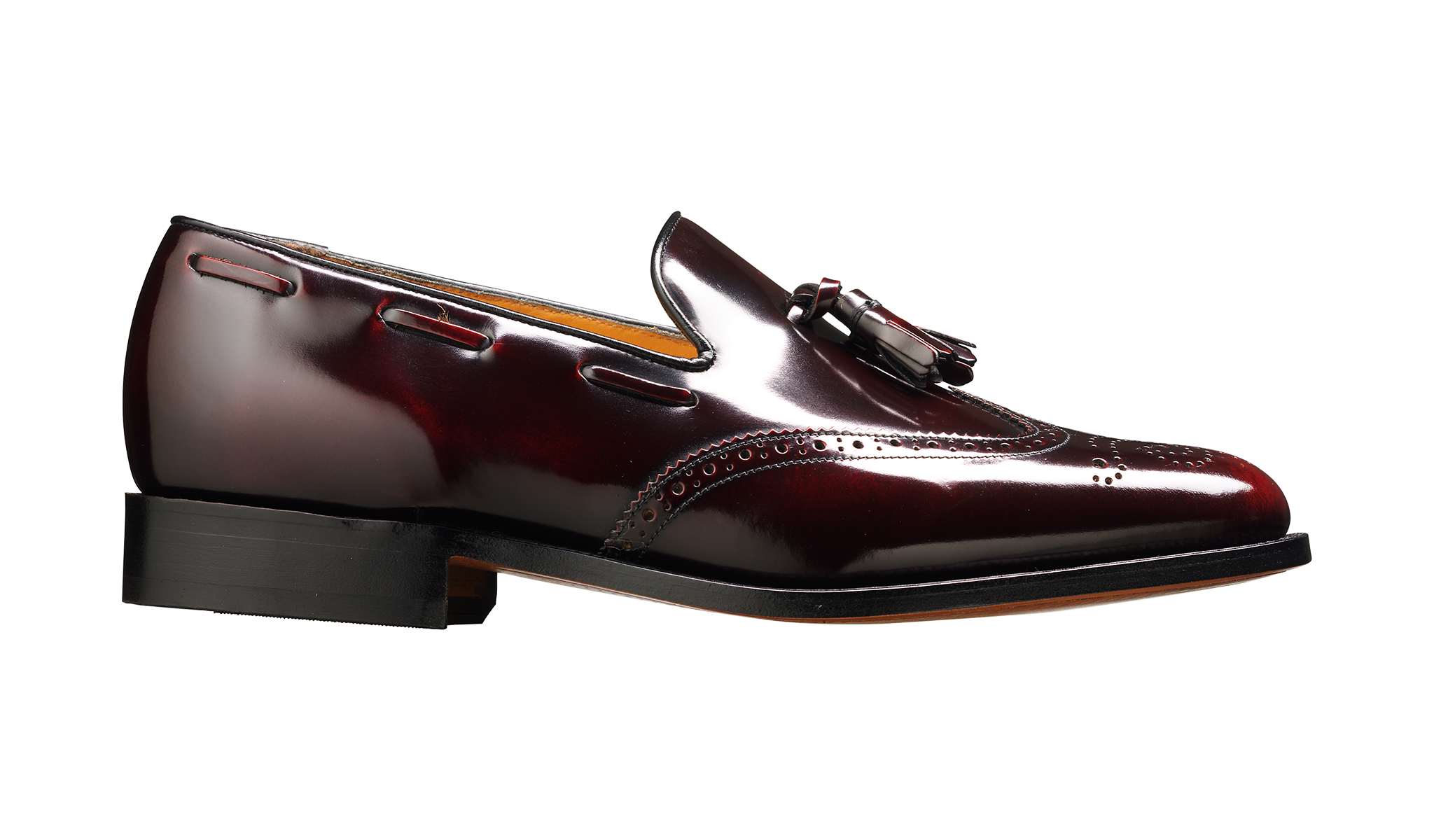 Beregn Strømcelle Let at forstå Clive - Burgundy Hi-Shine Wingtip | Mens Loafer | | Barker Shoes USA