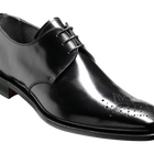Darlington - Black Hi-Shine Derby Calf Leather Shoe
