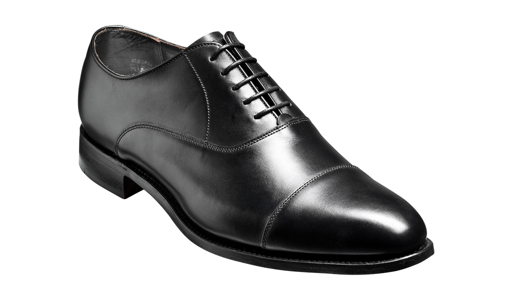 Duxford - Black Calf - Toe Cap Oxford Shoe