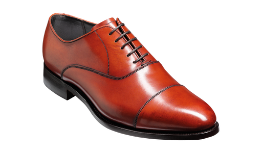 Duxford - Rosewood Calf - Toe Cap Oxford Shoe
