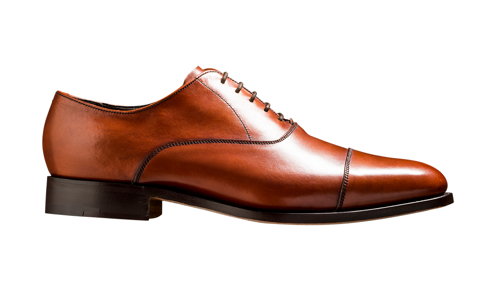Duxford - Rosewood Calf - Toe Cap Oxford Shoe