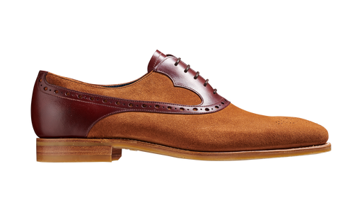 Elliot - Terra Suede / Cherry Calf Oxford Shoe