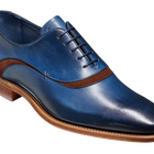 Emerson - Navy Handpainted Polo Suede Oxford