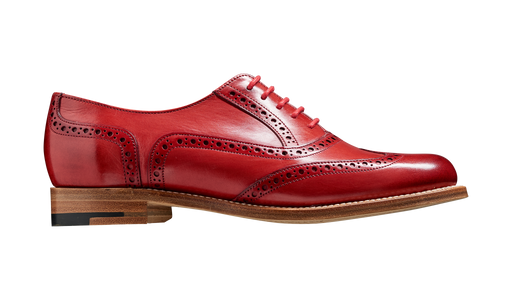 Fearne - Red Hand Painted Womens brogue Shoe