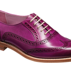 Fearne - Purple Hand Painted - Ladies Brogue Shoe