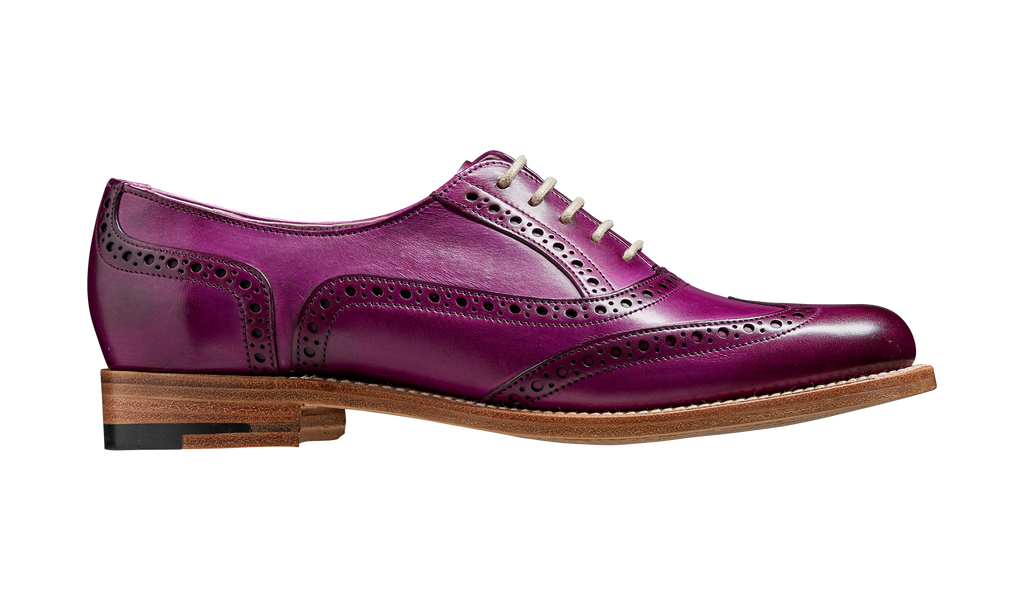 Fearne - Purple Hand Painted | Womens Brogue