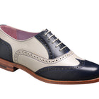 Freya - Navy Beige Calf