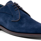 Derby - Navy Suede