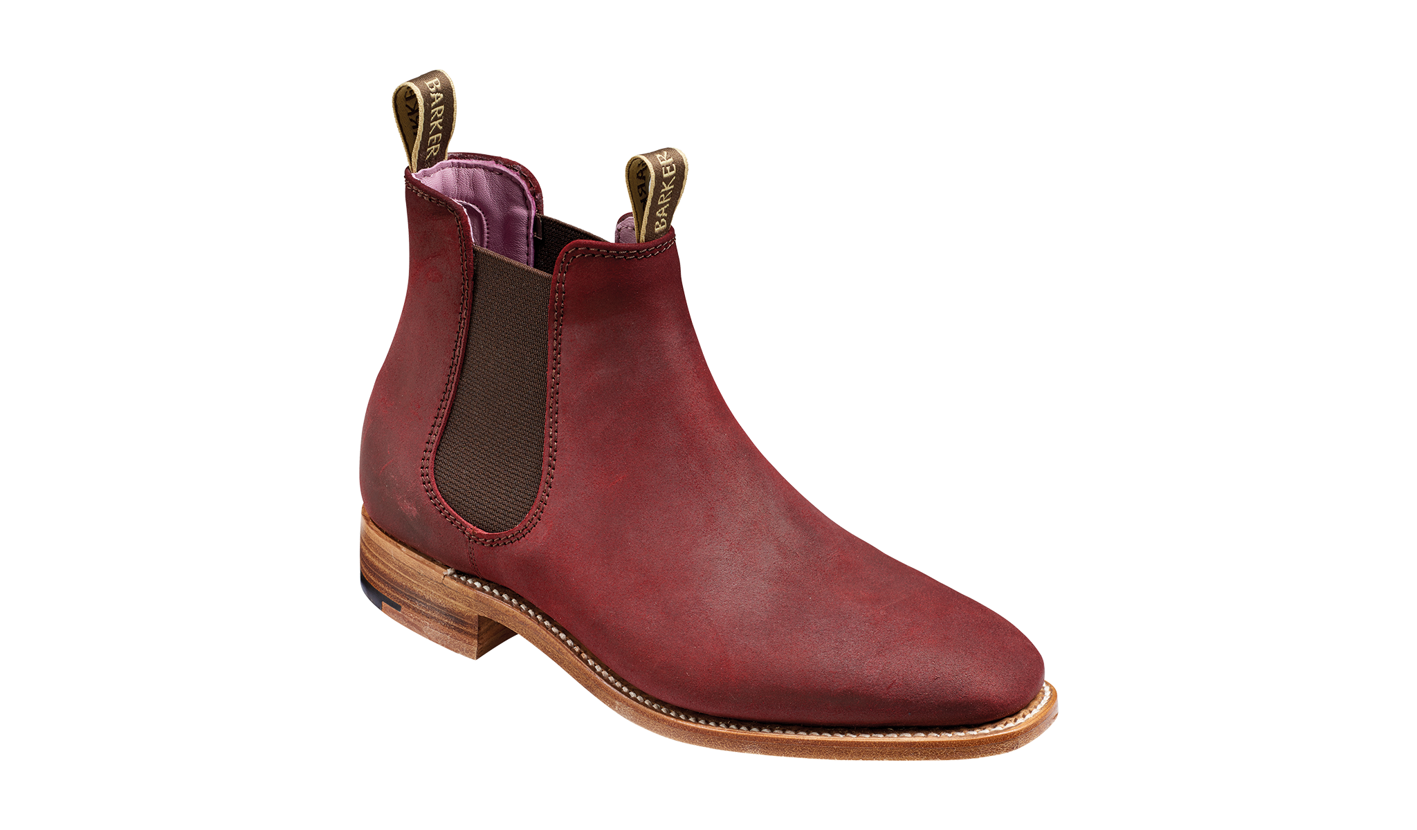 Gina Plum Waxy Suede Women Chelsea boot 4.5
