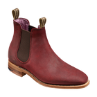 Gina - Plum Waxy Suede Women Chelsea boot