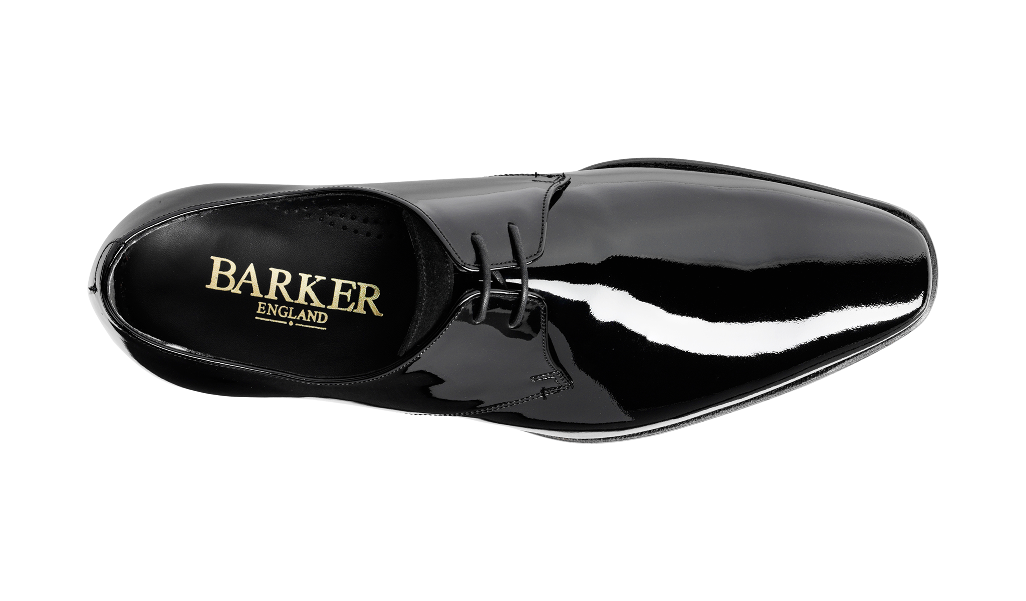 Goldington - Black Patent / Suede Black Derby Dress Shoe