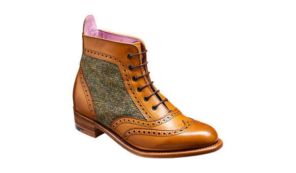Grace - Cedar Calf / Green Tweed - Women Lace up Boot