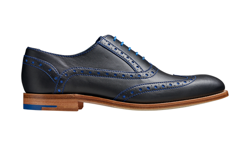 Grant - Navy / Classic Blue Calf Mens Brogue Shoe