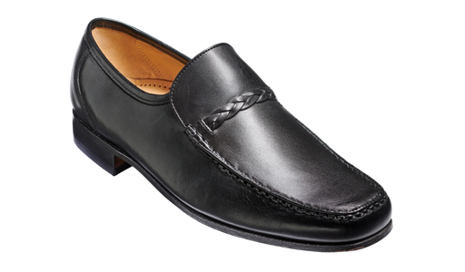 Grayson - Black Calf Loafer Shoe