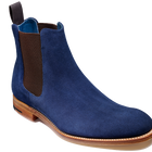 Hopper - Navy Suede / Brown Elastic