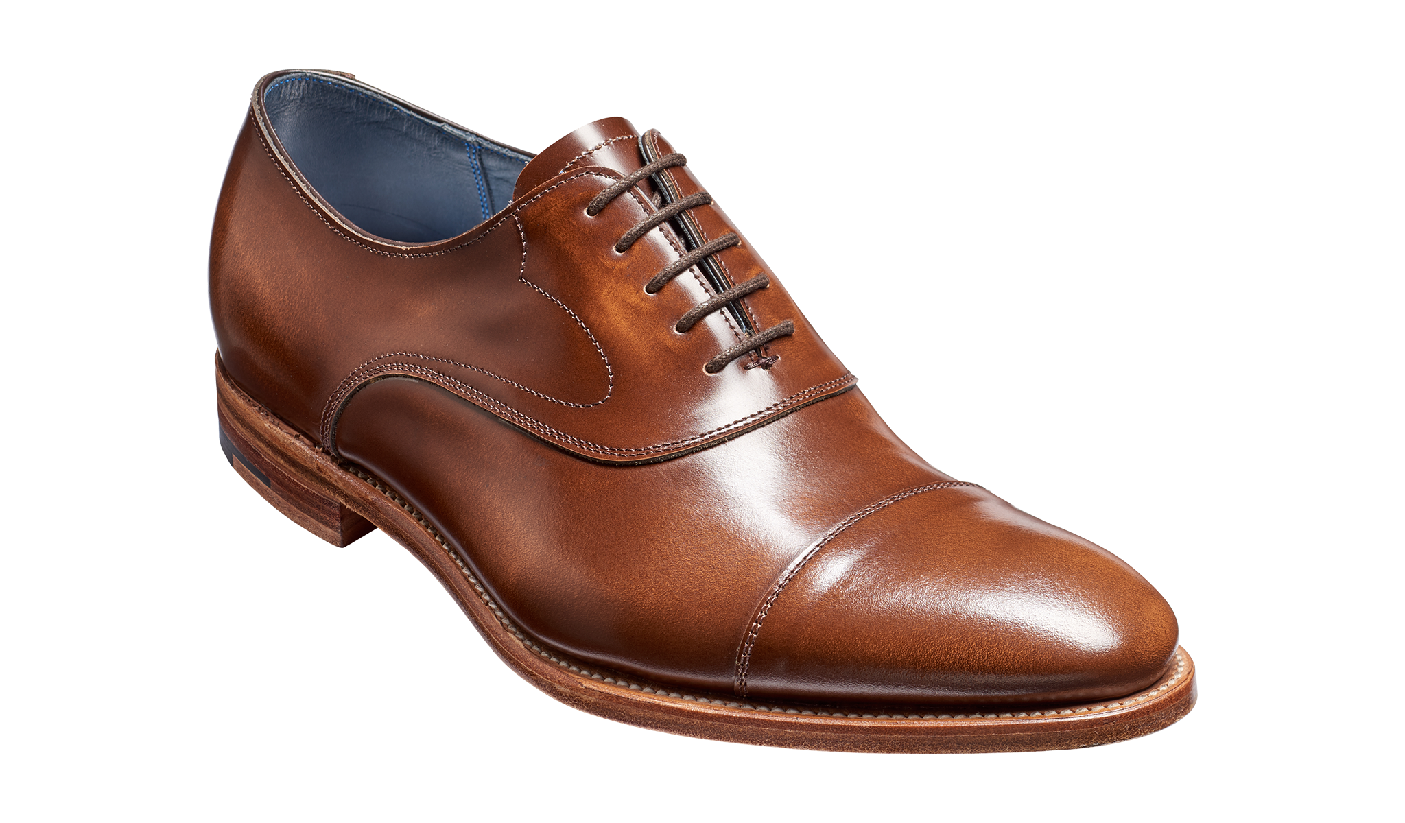 Hartley - Cedar Hi-Shine Oxford toe-cap Shoe