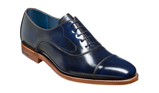 Hartley - Dark Navy Hi-Shine Oxford Shoe