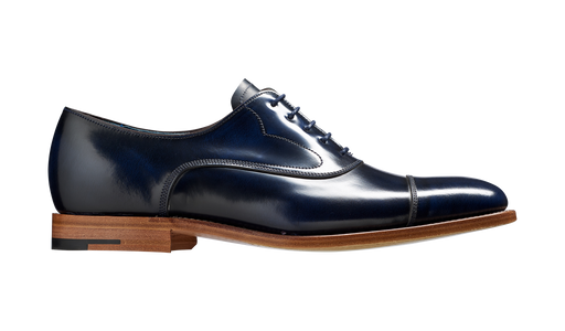 Hartley - Dark Navy Hi-Shine Oxford Shoe