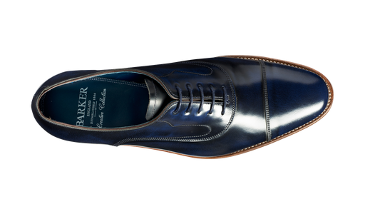 Hartley - Dark Navy Hi-Shine Oxford Shoe