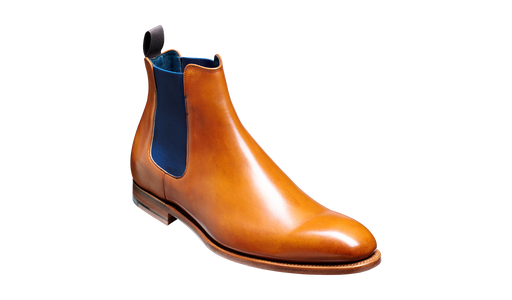 Hopper - Cedar Calf / Navy Elastic Chelsea boot