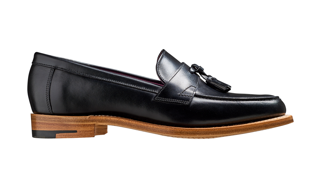 Imogen - Black Calf | Womens Tassel Loafer Shoe | | Barker Shoes USA