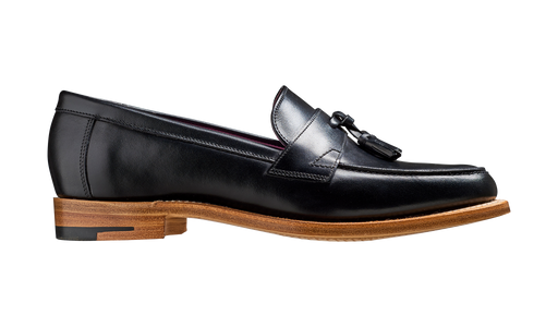 Imogen - Black Calf - Tassel Loafer Shoe