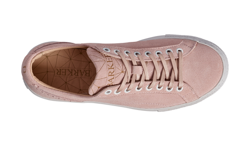 Isla - Pink Suede Womens Rubber Sole Sneaker Shoe