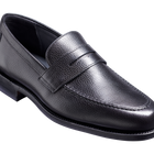 Jevington - Black Grain Loafer Shoe