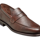 Jevington - Dark Brown Grain Loafer Shoe