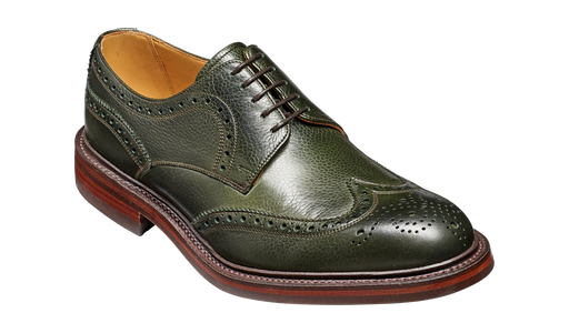 Kelmarsh - Olive Green Grain Wingtip Brogue
