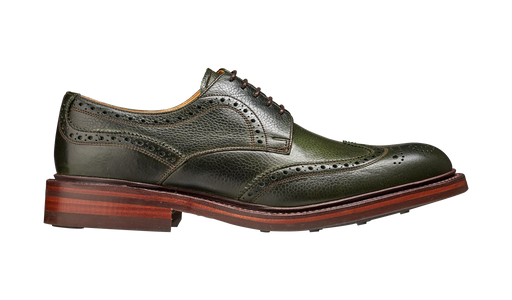 Kelmarsh - Olive Green Grain Wingtip Brogue