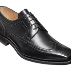 Larry - Black Calf Brogue Derby Shoe
