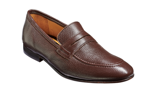 Ledley - Dark Brown Deer Skin Loafer
