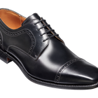Leo - Black Calf Toe Cap Derby