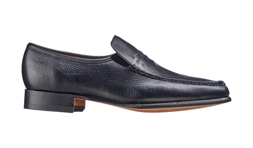 Leon - Black Deerskin / Calf Loafer