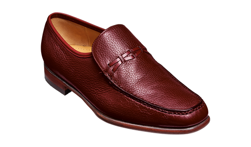 Leon - Burgundy Deerskin / Calf Loafer