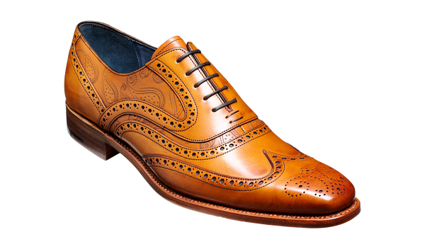 McClean - Cedar Calf / Paisley Laser | Mens Oxford Brogue