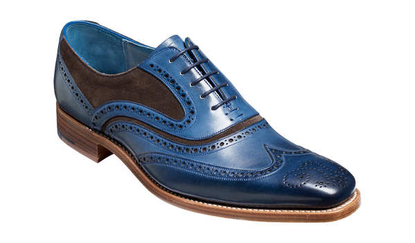 Blue clearance suede brogues