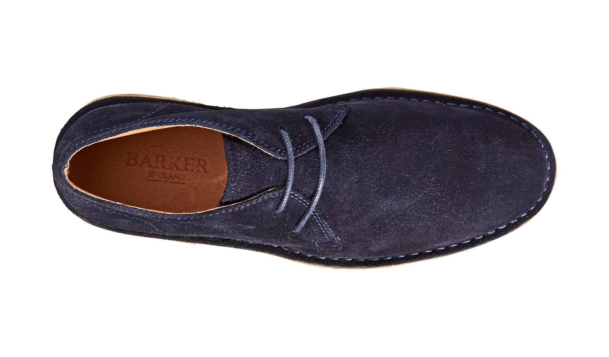 Monty Navy Suede Mens Boot Barker Shoes USA