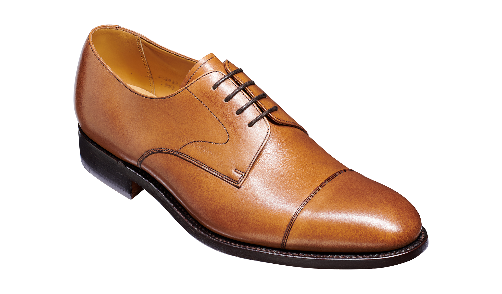 Morden - Conker Calf Toe Cap | Mens Derby Shoes | | Barker