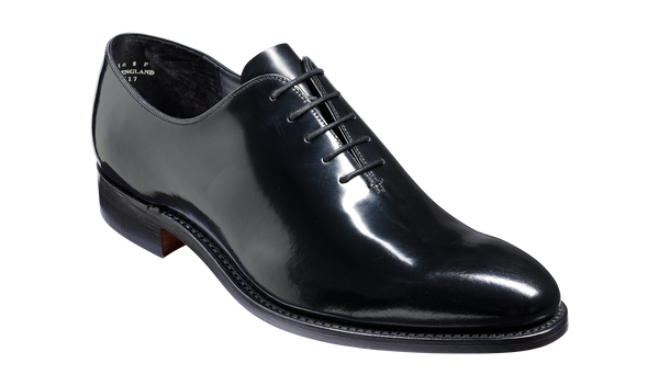 Nelson - Black Hi Shine Oxford | Mens Oxford