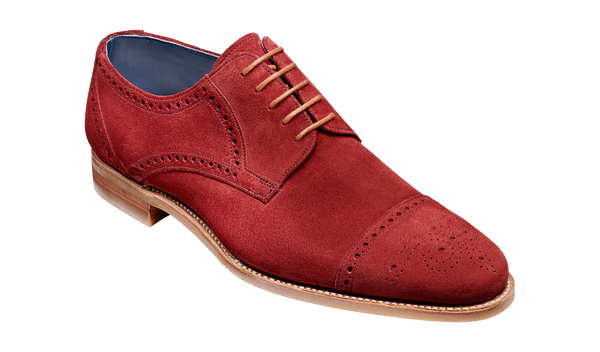 Nixon Burgundy Suede Brogue 7