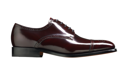 Perth - Burgundy Hi-Shine Derby Shoe