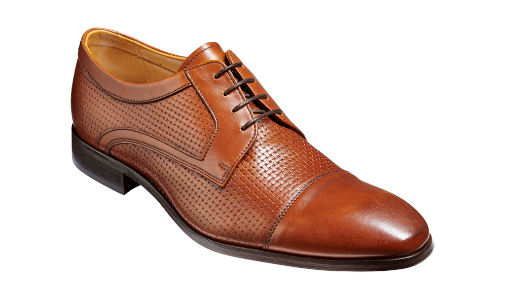 Pytchley - Rosewood Calf Weave Derby