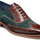 Spencer - Walnut Calf / Green Suede