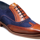 Spencer - Antique Rosewood / Navy Suede