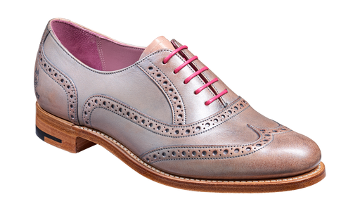 Santina ��� Lilac / Silver Hand Painted