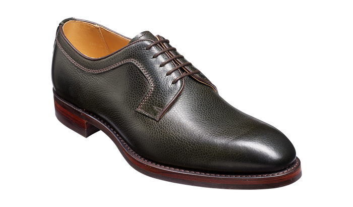 barker Skye - Olive Green Grain Derby