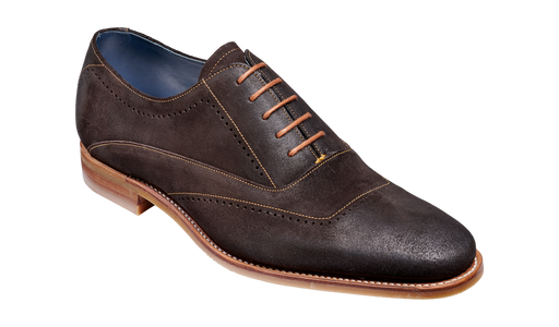 Thomas - Bitter Choc Suede Oxford