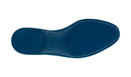 Toledo - Navy Hand Painted Rubber Sole Loafer Shoe